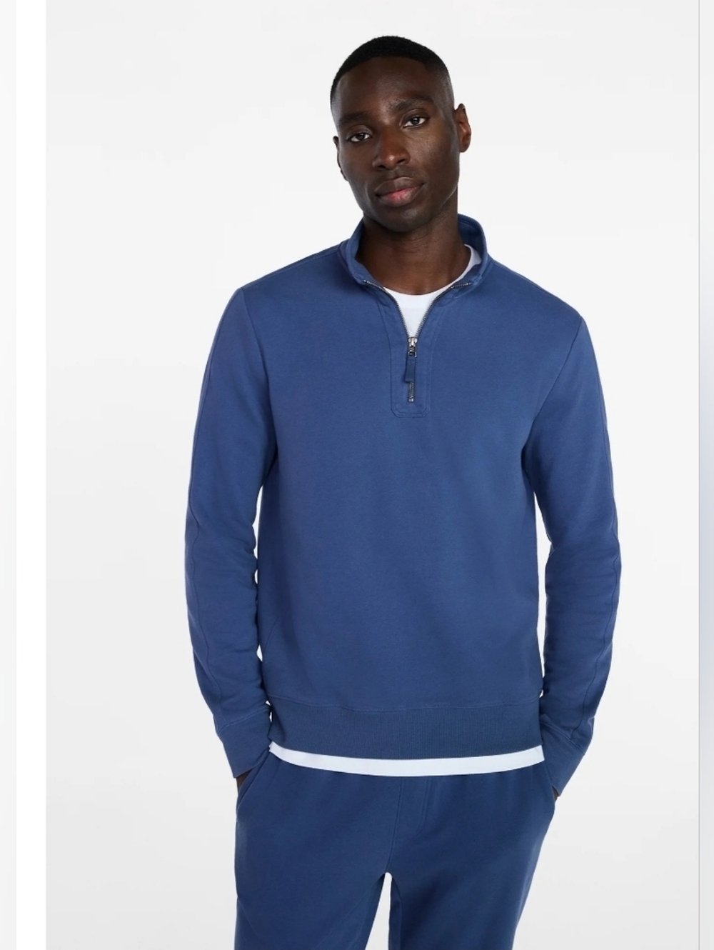 Men's Blue Quarter-Zip Sweater.    11